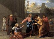 Jean-Germain  Drouais The Woman of Canaan at the Feet of Christ oil painting reproduction